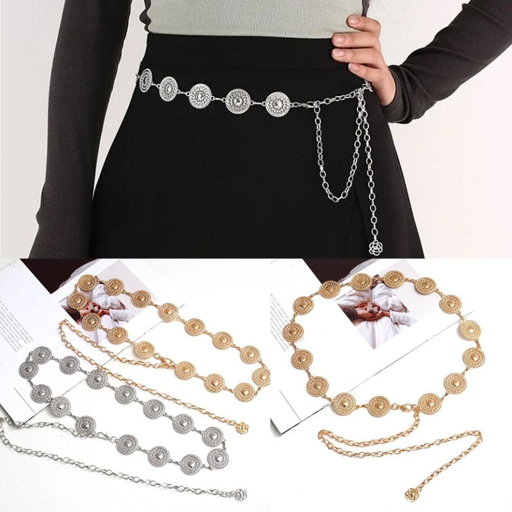Vintage Chain Belt Metal Waist Jewelry Accessory New Waist Chain Skirt Decor