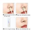 Вращающийся на 360° двусторонний нож для волос в носу, портативный, из нержавеющей стали, ручной, для чистки, бритва для носа, скребок для волос в носу, бритва