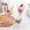 Summer Ice Cream Cup Clear Thick Dessert Bowls for Sundae Fruit Pudding Milkshakes Reusable Snacks Condiments Container for Home Party
