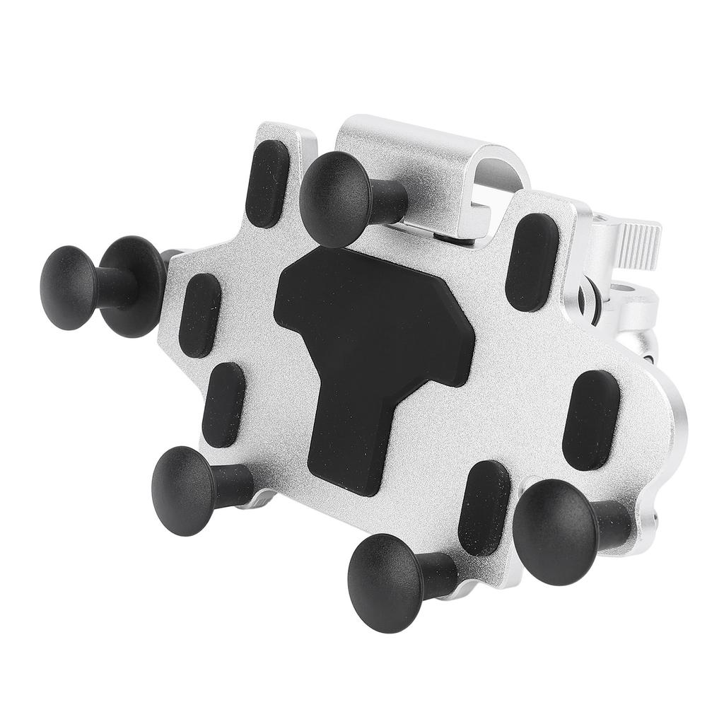 Motorcycle Phone Mount 5 Claw Rotatable Shock Absorbing Silicone Pads Motorcycle Handlebar Phone Holder