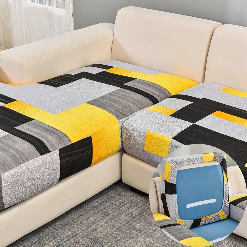 Эластичные чехлы для диванных подушек, чехлы для диванных сидений, противоскользящие защитные чехлы для мебели, замена отдельных подушек