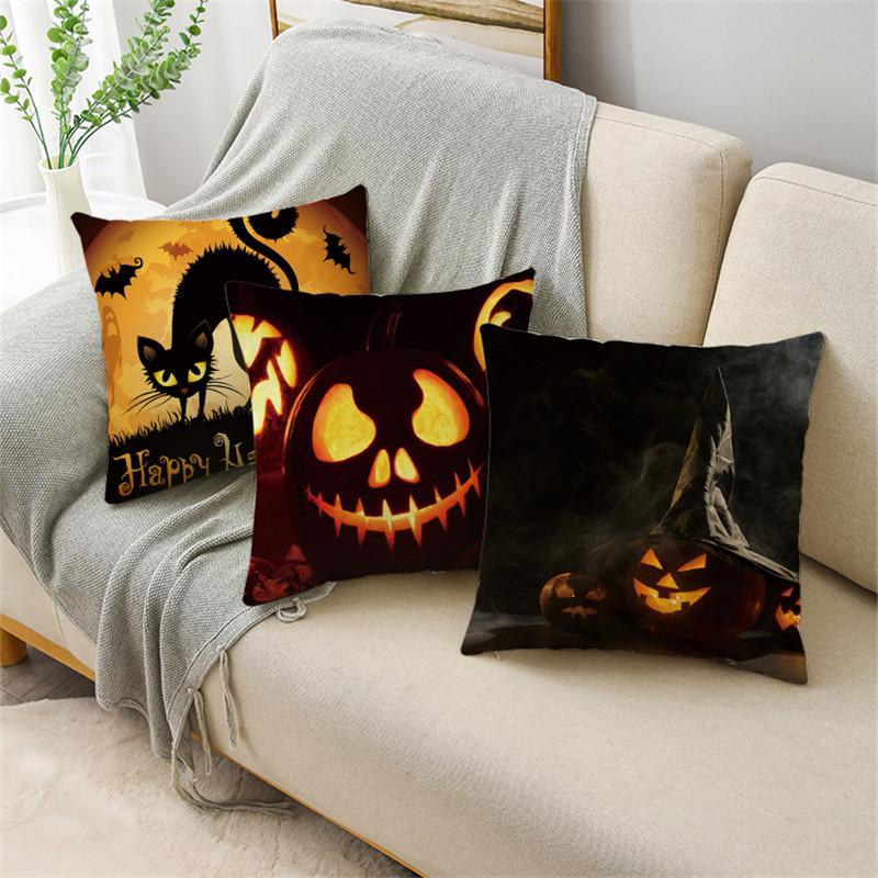 Halloween Horror Collection Themed Pillowcase Holiday Gift Party Decoration Sofa Cushion Cover 40*40cm/45*45cm/50*50cm