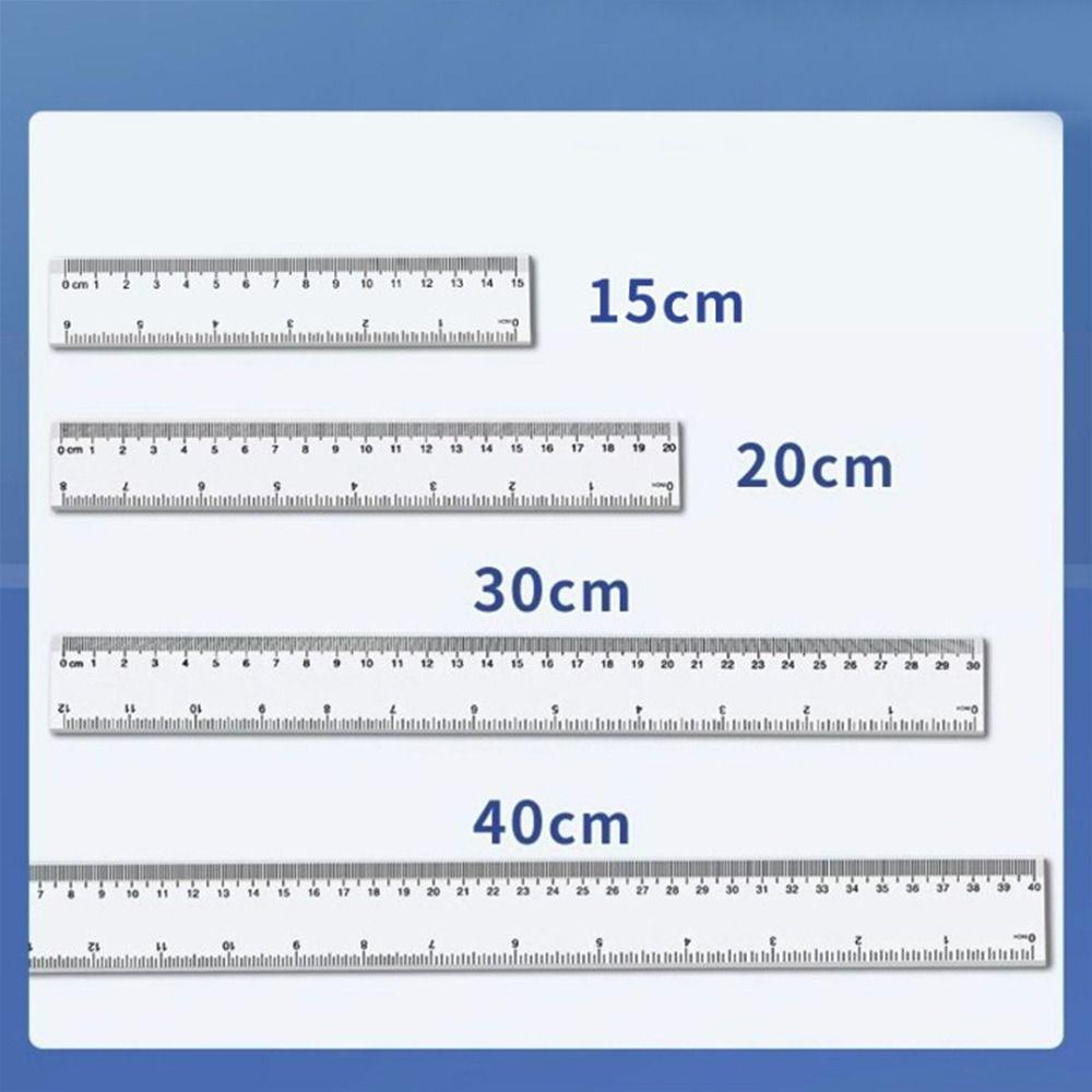 Plastic Straight Ruler Multifunction Drawing Ruler Drawing Tool Measuring Ruler School