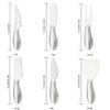 6Pcs Matte Gold Mini Knife Fork Cheese Tool For Butter Cheese Slicer Cutter Stainless Steel Cutlery Tool Kitchen Gadget