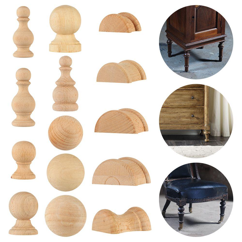 Аксессуары в европейском стиле, винтажные деревянные резные ножки для сидения шкафа, домашний декор, мебельные ножки