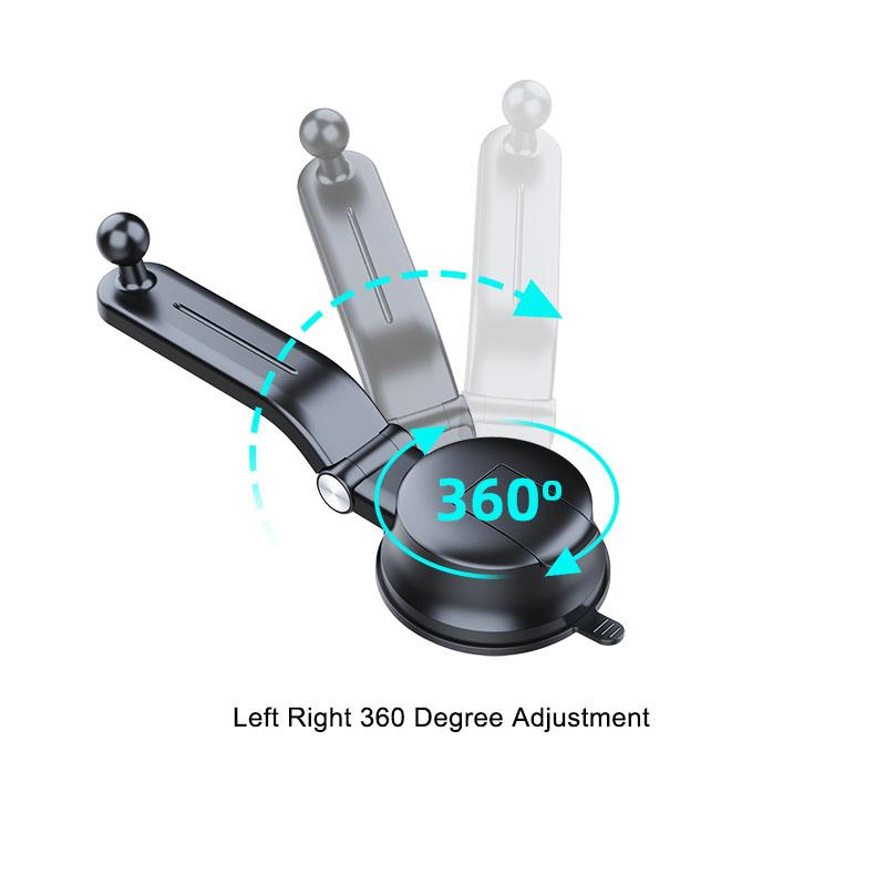 Автомобильный держатель для мобильного телефона на присоске, подставка, вращающийся на 360 градусов кронштейн