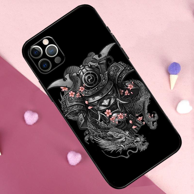 Чехол для телефона с маской Они самурая для iPhone 17 Pro Max 17 Air 11 14 15 16 Pro Max Plus 12 13 Mini 16e Задняя крышка