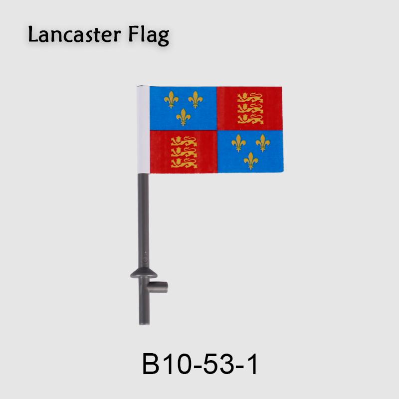 Средневековые военные флаги, серия «Военный замок», рыцарь, солдат, воин, аксессуары, строительные блоки, Древний Священный Рим, кирпичики, игрушки, подарки.