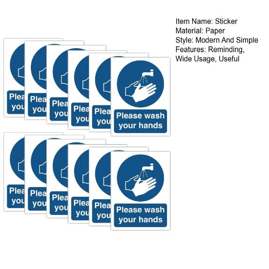 Please Switch Off Lights When Leaving Signs Restroom Essential Notice Labels Wall Reminder Stickers for Bathroom Workplace Home Kitchen Decor