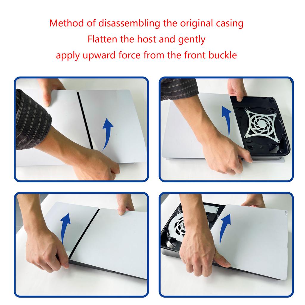 Сменная оболочка для консоли PS5 Slim Digital Version, лицевая панель с отверстием для радиатора, защитная крышка от царапин