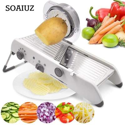 Многофункциональная овощерезка Терка для нарезки овощей Многофункциональная терка для овощей Vegetab Le с регулируемыми безопасными лезвиями