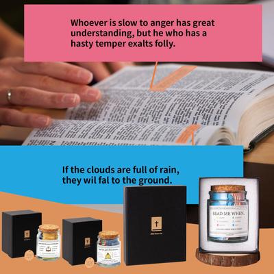 Банка с библейскими стихами, банка с библейскими стихами, подарки со стихами из Библии, банка с благословениями, библейские стихи с цветовой кодировкой в ​​банке