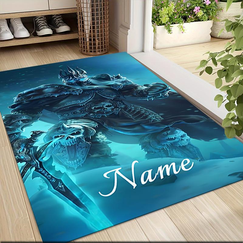 Custom Name BT21 Character Celebration Carpet Rug Customizable Soft Washable Anti-Slip Home Living Room Sofa Mats Personalized Rug. 0909154