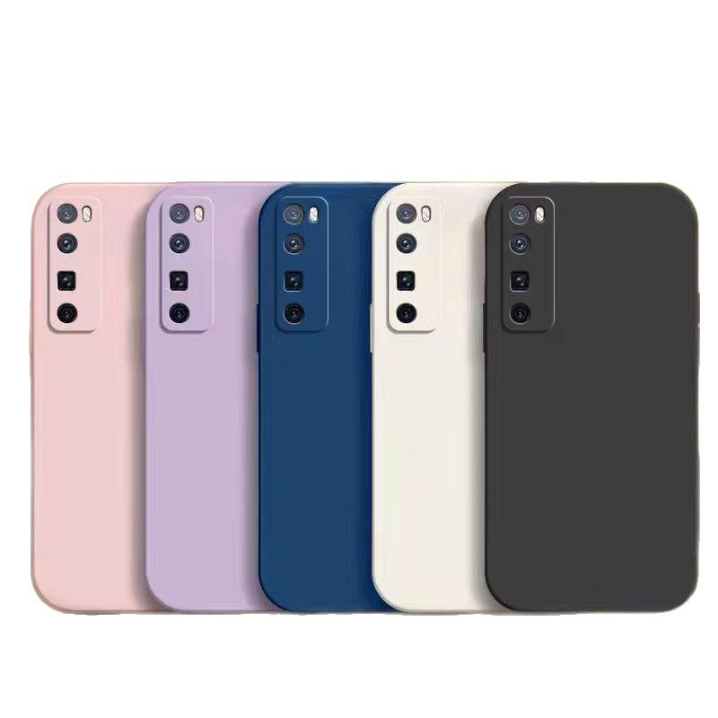 Жидкий силиконовый чехол для Huawei nova7 Pro - Полное покрытие, Защита от падений, Однотонный, Мягкий для кожи Защитный чехол