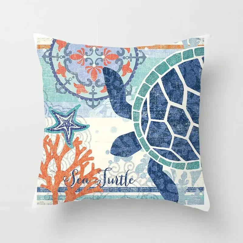Sea Mermaid Throw Pillow Cover With Short Plush Print For Living Room Sofa Decoration Cushion Cover Pillow Covers Decorative