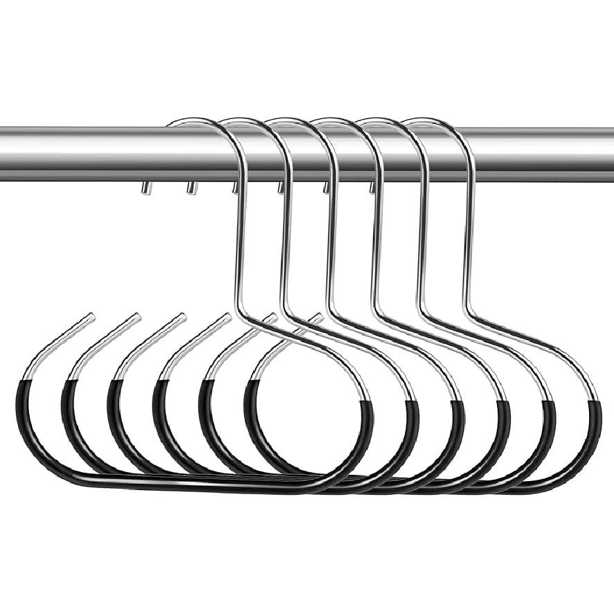 6 Count Hat Organizer Hanger, Baseball Closet Cap Rack Holder for Space-Saving, Scarf Organizer Hanger for Baseball Caps, Beanies, Belts, Scarf