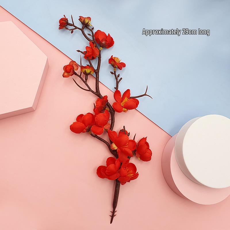 Топпер для торта на День Рождения Бога Долголетия Бабушки с веером из цветов сливы