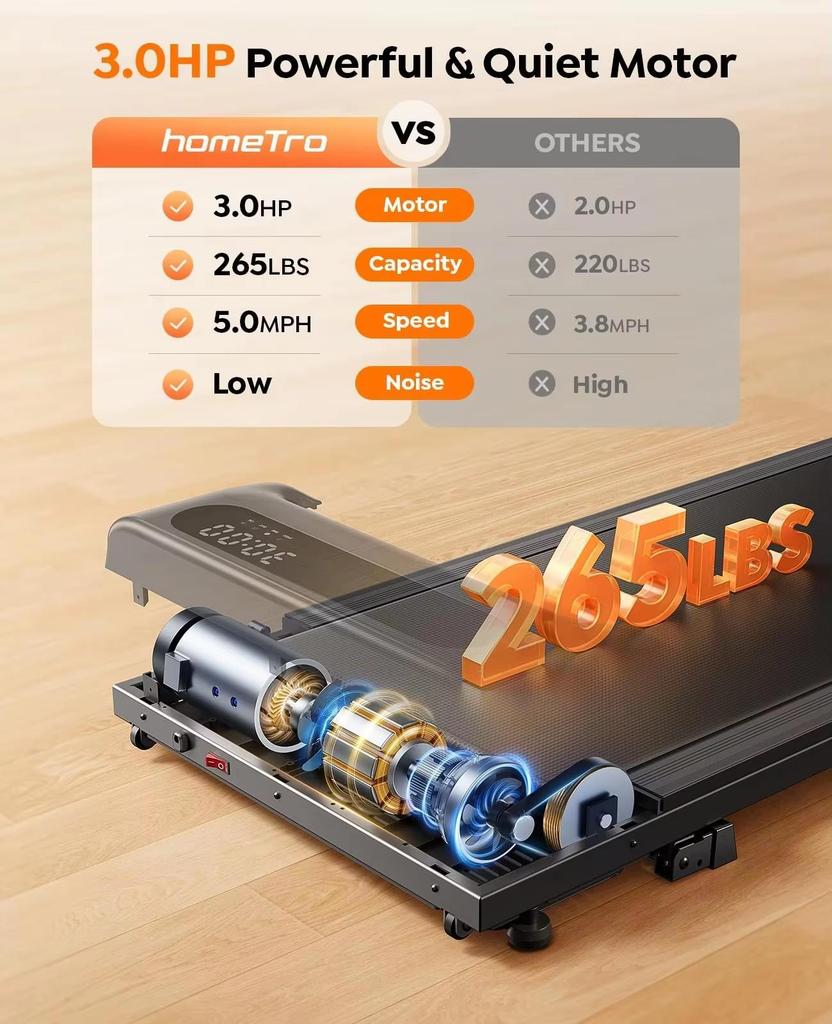 HM3 treadmill walking Mat 2 in 1 Folding Mat for Home and Office Treadmill With remote control 5MPH Maximum load bearing 265KG Home Treadmill