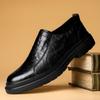 Весенние новые повседневные кожаные туфли мужские из натуральной кожи деловые туфли-оксфорды мужские универсальные лоферы для ленивых мужские модные туфли