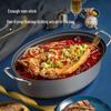 COOKER KING Неприлипающая овальная кастрюля для варки рыбы на пару