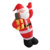 1,5 м Длинный Рождественский надувной светящийся Санта-Клаус взрывается украшением двора на праздничную вечеринку
