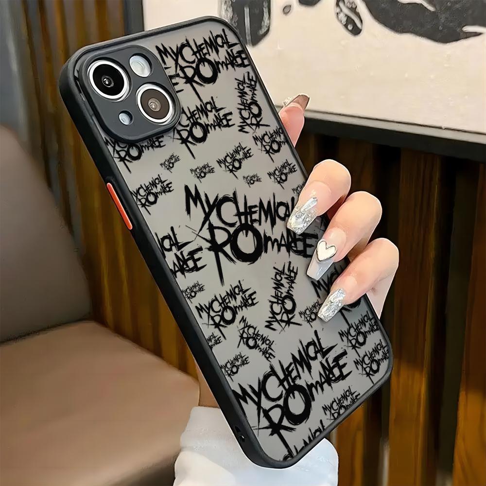 Чехол для телефона My Chemical Romance для iPhone 16 15 14 13 12 11 Mini Pro Max X XR XSMax 7 8 Plus Матовый Прозрачный Задний Чехол