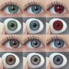 1 пара цветных контактных линз Голубые линзы для глаз Красные линзы для глаз Коричневые контактные линзы Серые зрачки Цветные контактные линзы Годовые