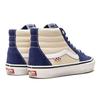 Vans Sk8 Холщовые Кожаные Повседневные Высокие Кеды для Скейтборда Унисекс Синие Белые VN0A5FCC89S