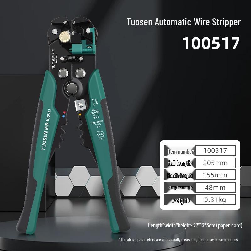 Tuosen Multifunctional Electrician's Wire Stripping and Crimping Pliers