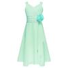 Chiffon Sleeveless Flower Girl Dress Kids Junior Bridesmaid Wedding Party Gown Formal Dresses