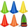 Jessfar Colored Set of 8cm 18cm Soccer Soft PE Mini Practice Triangular 5 3 of Each Color Cones, 15, / / 23cm, Cones, Mini, Cones, Durable, Cones,