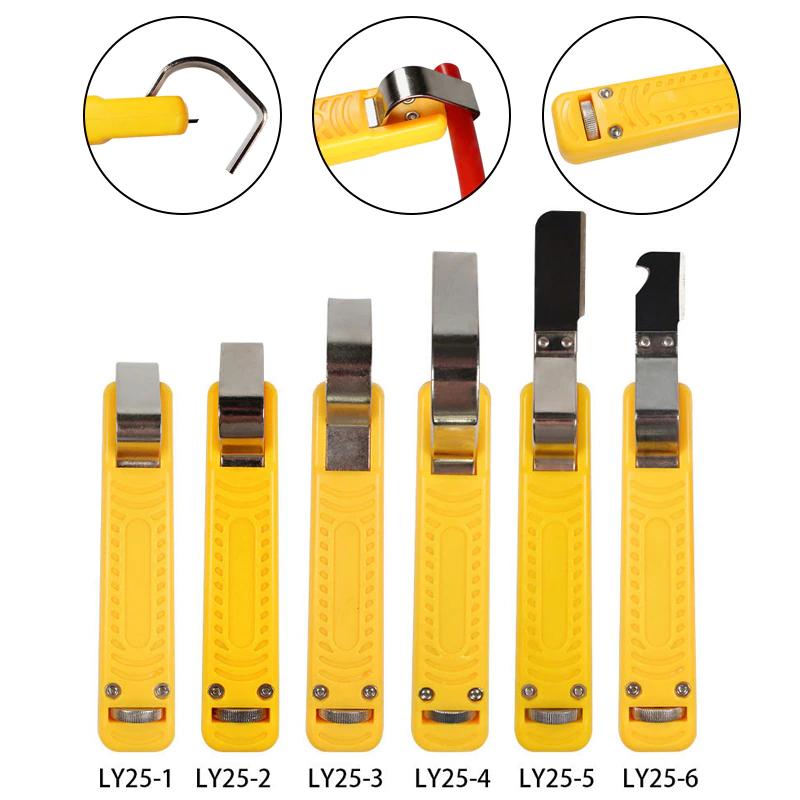 Electrician Cable Knife Adjustable Wire Stripper Tool for Stripping Round PVC Cable Diameter 4-50mm LY25-1 LY25-2 LY25-4 LY25-6