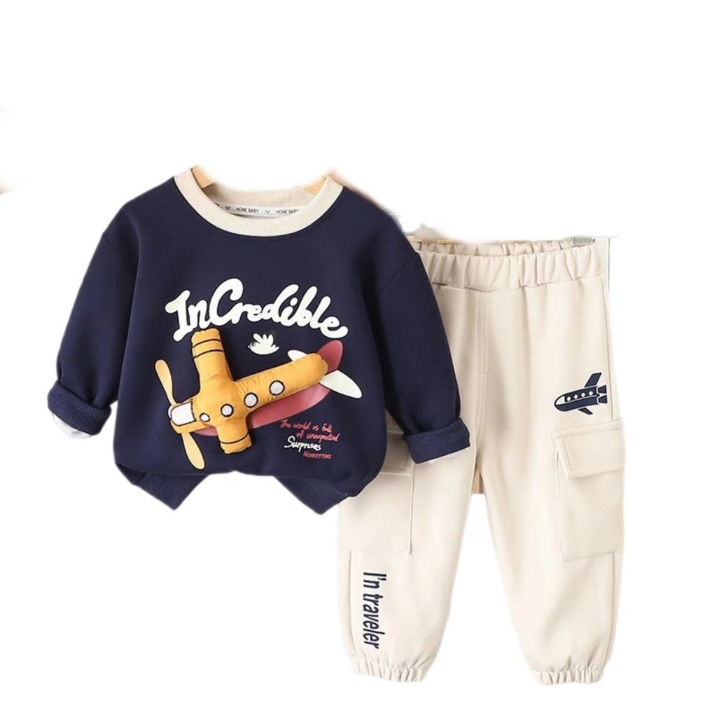 Детский повседневный комплект с длинным рукавом, удобные наряды для повседневной носки