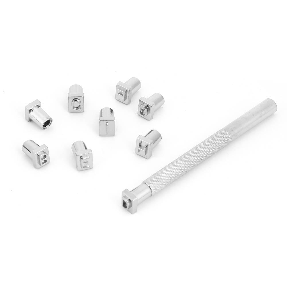 Набор штампов для кожи, дырокол для букв, дырокол для цифр, дырокол для штампов, набор дыроколов для штампов (6.5mm)