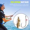 6/12Pcs Live Shrimp Fixing Hook Heavy Duty Carbon Steel Barbed Fishhook with Hole Freshwater Saltwater Fishing Hook Fishing Accessories