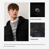 Navigare Men's Winter Hooded Wool Coat