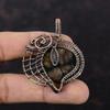 Chiastolite Pendant Copper Wire Wrapped Pendant Handmade Chiastolite Jewelry Copper Wire Wrap Jewelry Original Gemstone Pendant Wedding Gift