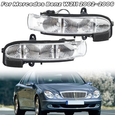 Поворотник в зеркале заднего вида Для Mercedes Benz W211 S211 2002-2006 С водонепроницаемой хлопковой подсветкой бокового зеркала Автомобильные аксессуары
