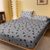 1 Cartoon Cute Mickey Pattern Digital Printed Frosted Fitted Sheet,Bedroom Printed Bed Cover,Bedding(No Pillowcase)