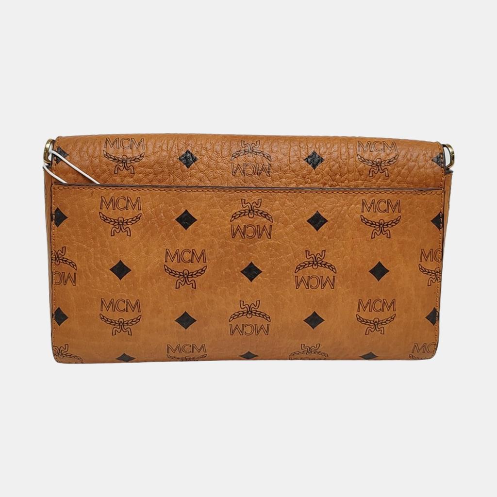 [Pre-Owned] Millie Visetos Classic Monogram Print Light Trendy Cool Girl Flap Chain Crossbody Bag Medium - Very Good #1K142QE