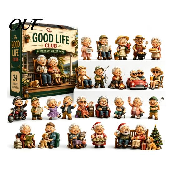 Educational Simulation Toys 2026 Career Advent Calendar, 24-Day Countdown Box with Mini Occupation Acrylic Miniature Props Figures, Community