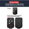 2pcs Compatible with Chevy Chevrolet Silverado GMC Sierra 1500 2500 3500 Smart 5 Buttons Key Fob Cover Case Key Chain Protector Keyless Remote Holder