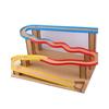 Wooden Marble Rolling Construction with 2 Meter Track Hands On STEM Activity for Children Age 6+