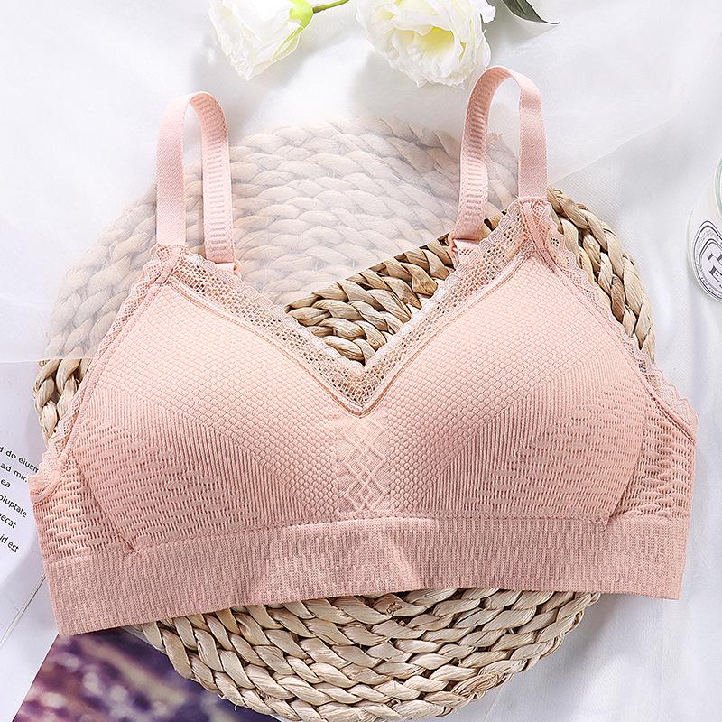 Бюстгальтеры для девочек-подростков: Без косточек, тонкий и антипровисающий, с фиксированной чашкой, для учеников средних и старших классов.