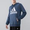 Adidas Essentials French Terry Big Logo Hoodie Crew Navy Mel/White Men Streetwear GM6965