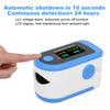 Fingertip Pulse Oximeter SpO2 Tester Blood Oxygen Saturation Meter Portable Battery Powered