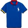 Polo Logo Вышитый Slim Fit Прямой покрой Рубашка поло с коротким рукавом Мужские топы Синий MNPOKNI1N821395-400