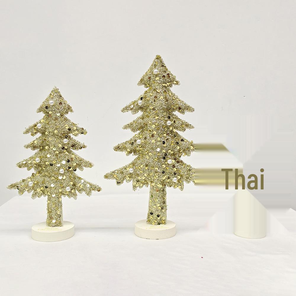 Мини Тканевое Рождественское Украшение в виде Елки - Настольное Украшение и Подарок