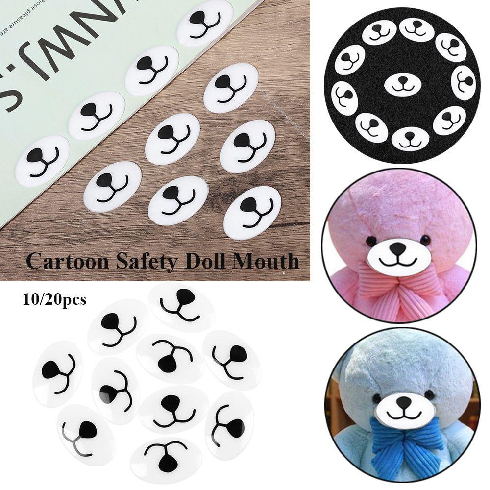 Игрушки Кукольные аксессуары Животное Кукольный нос Кукольный нос Мультфильм Безопасные глаза Медвежий рот Глаза куклы Кавайи