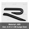 LMN1 2026 Hot VOLKSWAGEN 3D ABS New R Badge Rear Trunk Emblem Car Stickers Decal For VW Volkswagen Golf 6 7 8 GTI MK6 Mk7 MK8 Car Sty